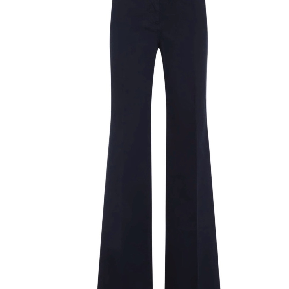 Etro Navy Blue Jeans with Leather Patch